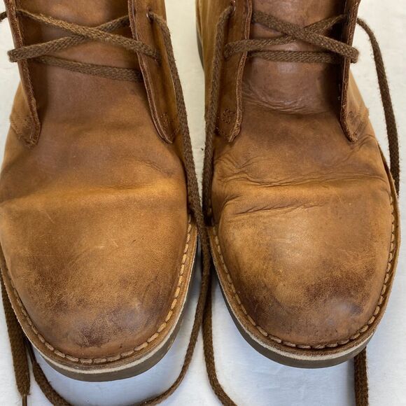 CLARKS Desert Chukka Boot Brown Leather Men\'s Size 9.5 M,Comfort,Ankle main image 7